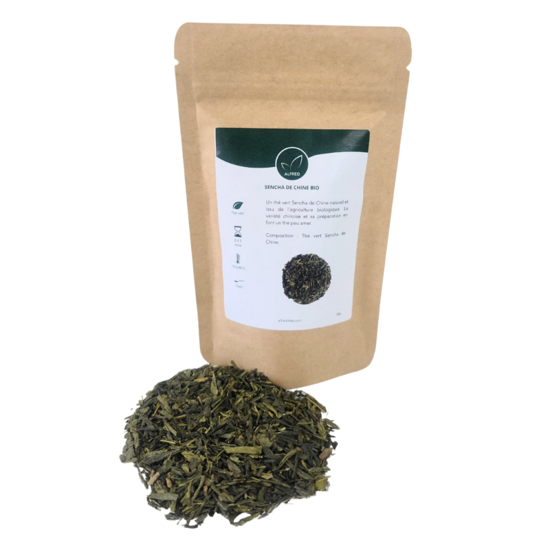 Thé vert sencha de Chine doypack