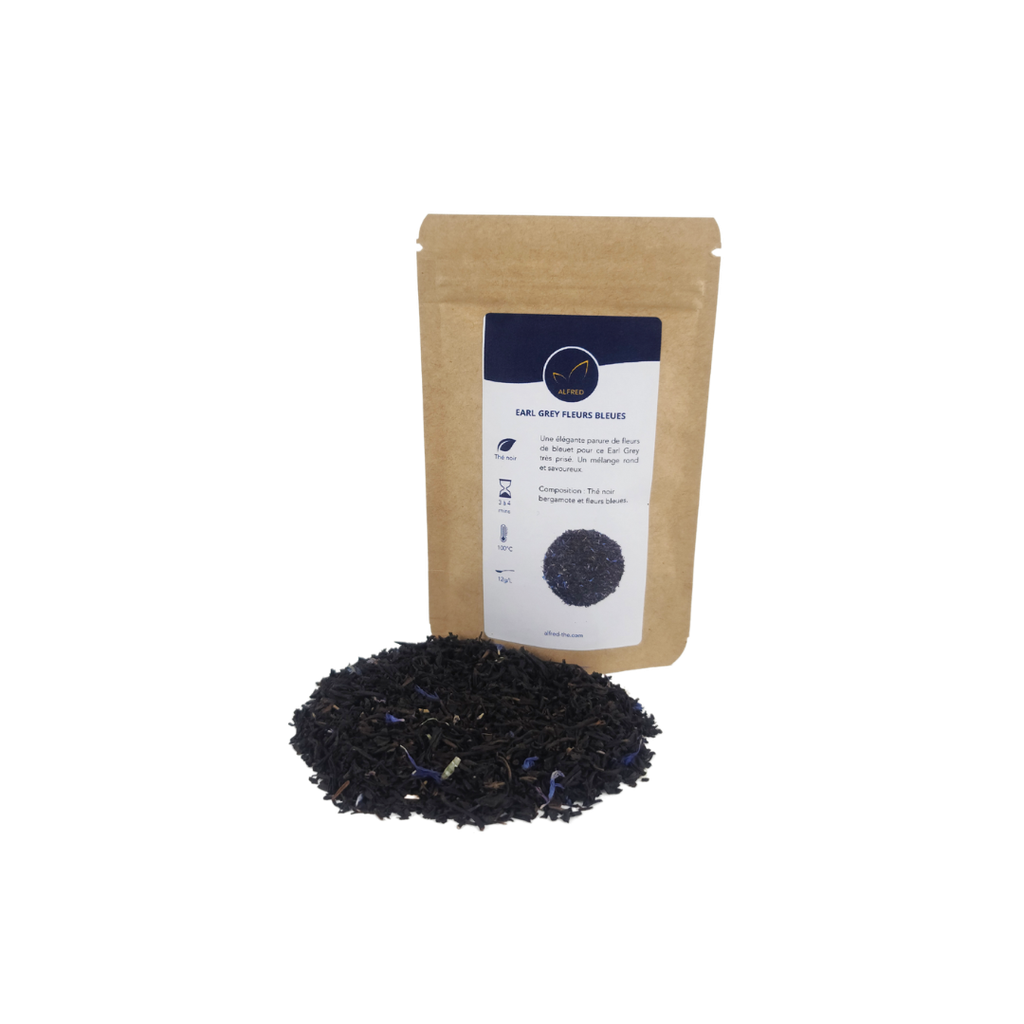 Earl grey fleurs bleues doypack